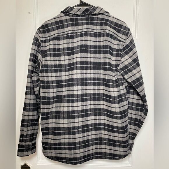 Everlane Men’s The Heavyweight Button Down Overshirt Shacket Pewter Plaid Medium - Picture 12 of 14